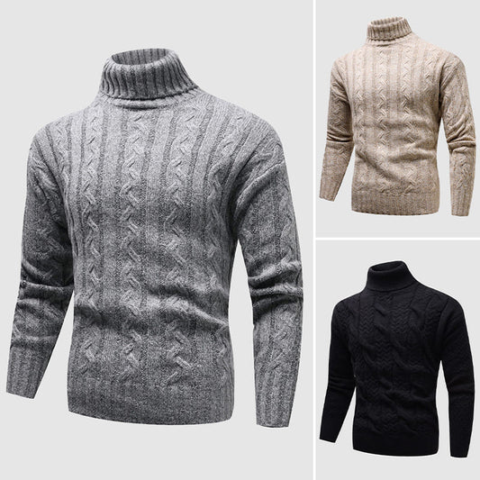 Men's Fashionable Knit Turtleneck Sweater