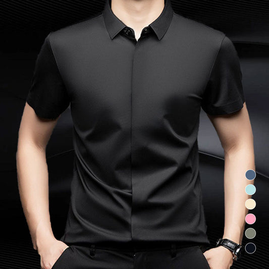 š„Buy 2 Free shippingš„Men's Glossy Breathable Short Sleeve Business Shirt