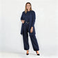 Elegant Longline Cardigan & Top & Pants 3-Pieces Set