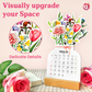 Buy 3 Get 2 Free🌷📅2025 Bloomy Flowers Desk Calendar