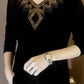 🔥2025 Quality Winter Rhinestone Velvet Long Sleeve T Shirt