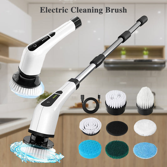 🔥Hot Sale 🔥8-in-1 Cordless Electric Long Handle Retractable Cleaning Brush✈ Free shipping🔥