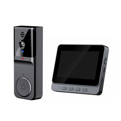 🔥2026 New Arrivals: 50% Off for a Limited Time!🔥Wireless doorbell camera: 1080P, 170° angle, 4.3-inch screen, IPX65 outdoor waterproof rating, night vision
