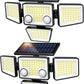 Solar Outdoor Lights - 3000LM 188 LED Motion Sensor Outdoor Lights