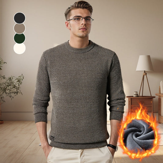 🎁 50%OFF TODAY - Men's Warm Cozy Lined Crewneck Top