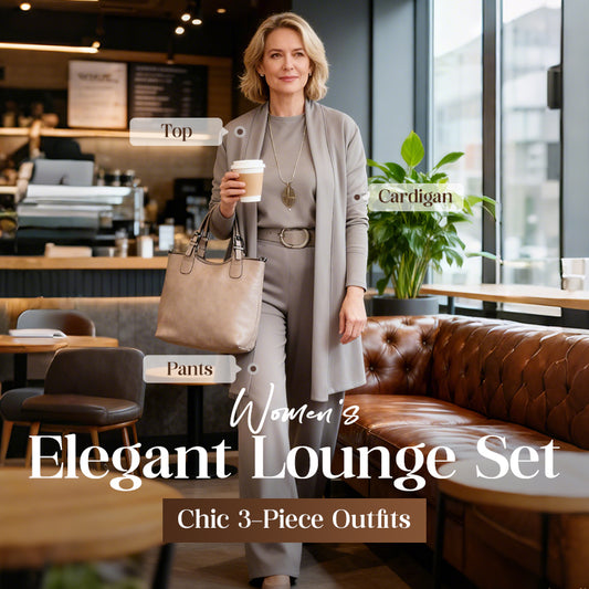 Elegant Longline Cardigan & Top & Pants 3-Pieces Set