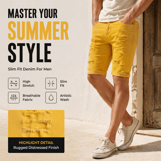 📢📢40% OFF !! ⏰Men's Casual Summer Ripped Shorts