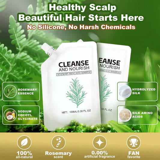 🧴 BUY 1 GET 1 FREE! ✨ Smooth & Glossy Hair Shampoo - Natural growth, deep follicle repair, Sulfate-Free Formula for All Hair Types