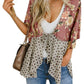 🌸Women's Floral Kimono Ruffle Sleeve Tie Cardigans Flowy Boho Loose Cover Ups
