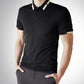 ✨LAST DAY SALE 50% OFF✨Men's Stretch Ice Silk Short Sleeve Lapel T-shirt