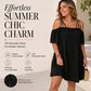 👗 Women's Elegant Solid Color Mini Dress