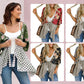 🌸Women's Floral Kimono Ruffle Sleeve Tie Cardigans Flowy Boho Loose Cover Ups