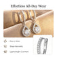 Elegant Teardrop Dangle Hoop Earrings