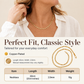 Women's Elegant Copper Plated Flat Chain Necklace