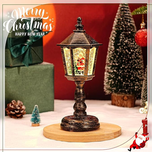 Christmas Snow Night Light with Music Luminous Decoration Lamp