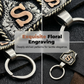 Vintage Western Cowboy Letter Keychain