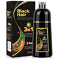 🎉Extra full 500ml🎁3-IN-1 BLACK HAIR DYE SHAMPOO (AYURVEDIC NO SIDE EFFECT)