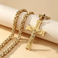 🔥Stainless Steel Crucifix Shaped Jesus Pendant Necklace for Women and Men🎁Best-Selling