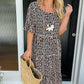 🎁2026 Big Sale 50% OFF🎁Round Neck Polka Dot Print Midi Dress