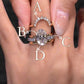 Sparkly Teardrop Open Ring for Women
