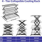 🍪 3/4-Tier Collapsible Cooling Rack – Expand to Bake, Collapse to Save Space!