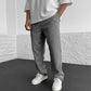 Men's Ribbed Straight-Leg Pants