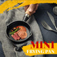 📢📢50% OFF & In Stock⏰ 🍳 Mini Nonstick Iron Pan 3.9"/10cm – Healthy Cast Iron, Uniform Heat & Wooden Handle ✨