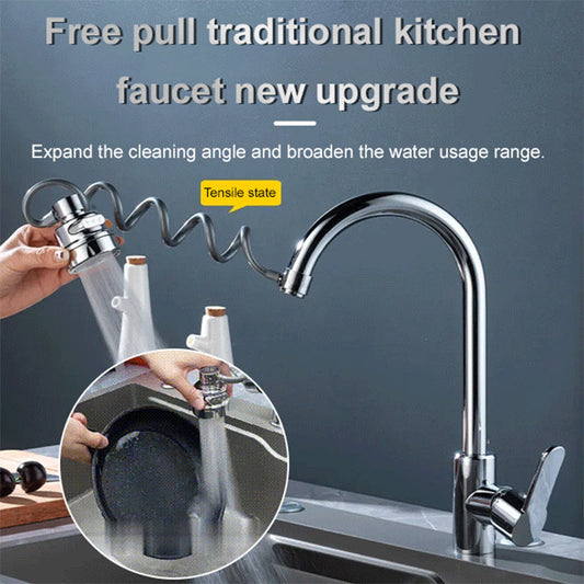 Kitchen faucet extension spout