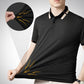 ✨LAST DAY SALE 50% OFF✨Men's Stretch Ice Silk Short Sleeve Lapel T-shirt