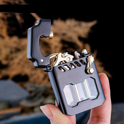 🔥 Mecha Metal Rocker Lighter