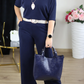 Elegant Longline Cardigan & Top & Pants 3-Pieces Set