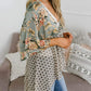 🌸Women's Floral Kimono Ruffle Sleeve Tie Cardigans Flowy Boho Loose Cover Ups