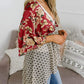 🌸Women's Floral Kimono Ruffle Sleeve Tie Cardigans Flowy Boho Loose Cover Ups