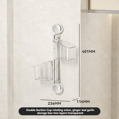 🔥Hot Sale🔥Perforated Suction Cup Spice Storage Rack（50% OFF）