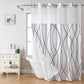 Waffle Pattern Shower Curtain