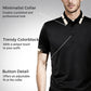 ✨LAST DAY SALE 50% OFF✨Men's Stretch Ice Silk Short Sleeve Lapel T-shirt