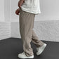 Men's Ribbed Straight-Leg Pants