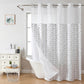 Waffle Pattern Shower Curtain