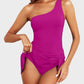 🏖️Last Day Sale 49% OFF👙One Shoulder Skirted One Piece Swimsuit