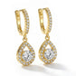 Elegant Teardrop Dangle Hoop Earrings