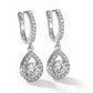 Elegant Teardrop Dangle Hoop Earrings