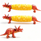 Creative Dinosaur Shaped Corn Cob Holders