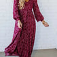💃Women’s Floral Rayon Smocked-Waist Lined Maxi Dress