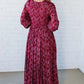 💃Women’s Floral Rayon Smocked-Waist Lined Maxi Dress