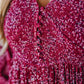 💃Women’s Floral Rayon Smocked-Waist Lined Maxi Dress