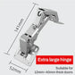 🔥Easy Installation Of Bridge-shaped Door Hinges  -Cabinet Hinges