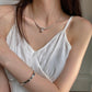 Niche design crushed silver pearl necklace