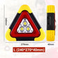 2-IN-1 Solar Emergency Triangle Warning Light at the Roadside