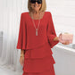 💃LAST DAY SAEL 40% OFF!!✨Women's Tiered Ruffle Dress with Flared Sleeves