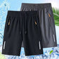 💎 -50% ON MEN'S ELASTIC SUMMER SHORTS! 💎 Breathable, Zippered Pockets & Stretch Fit🩳❄️